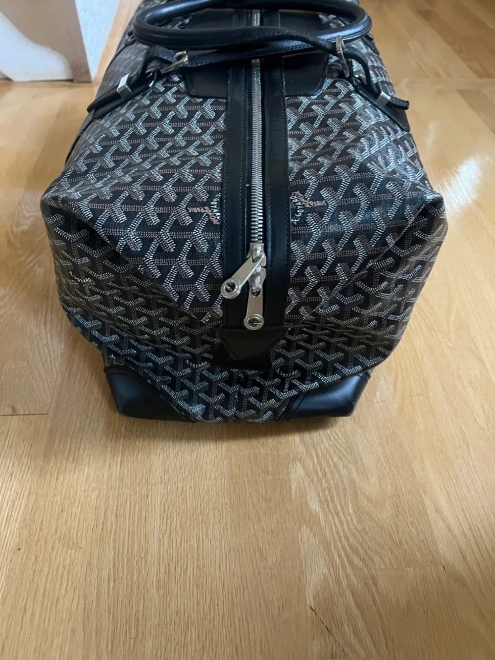 Authentic Goyard Boeing 55 Duffle Travel Bag Black | Weekend Bag Made in France